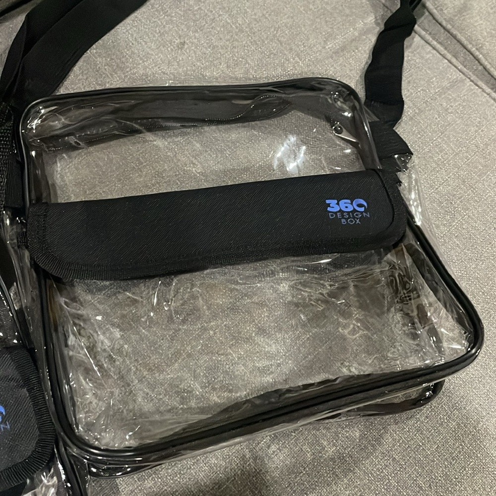 360 Design Box Crossbody Clear Bag Tote